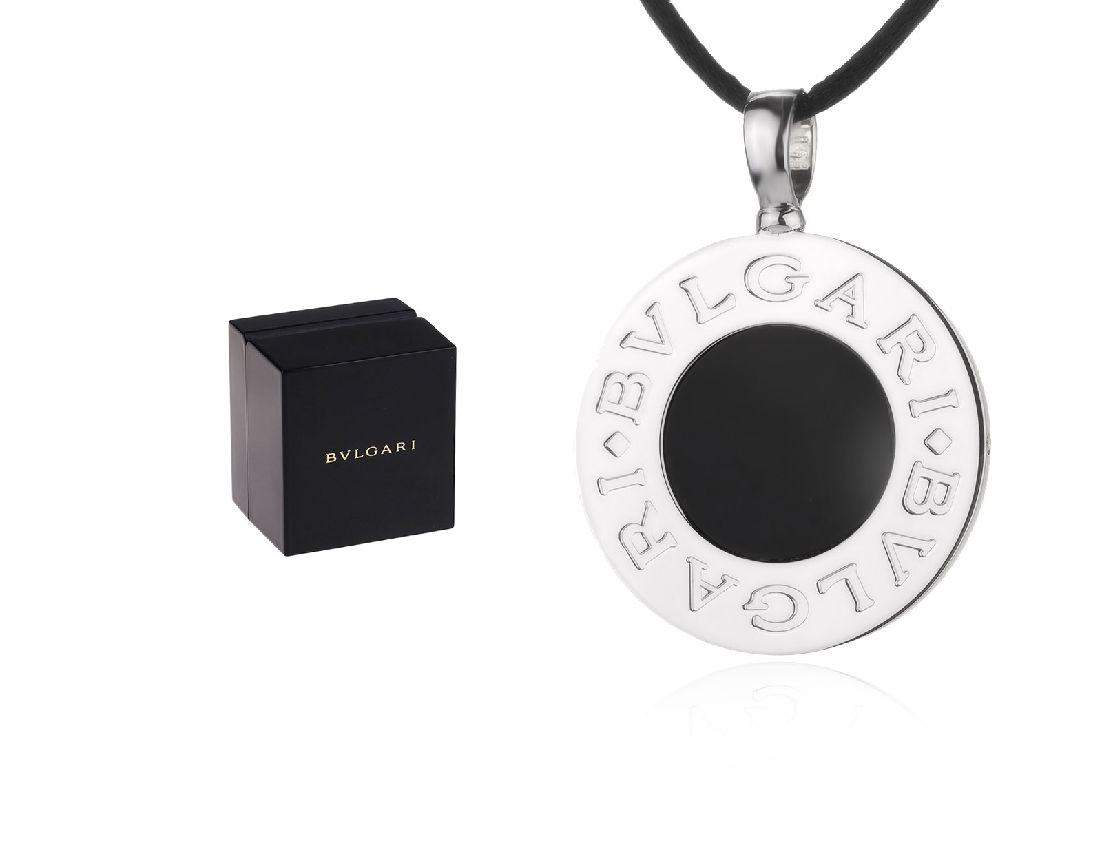 Оригинальный золотой кулон с родохрозитом 3.15ct Bvlgari Bvlgari Reversible