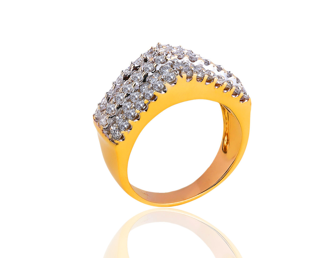 Восхитительное золотое кольцо с бриллиантами 1.85ct 210619/8 Восхитительное золотое кольцо с бриллиантами 1.85ct 210619/8
