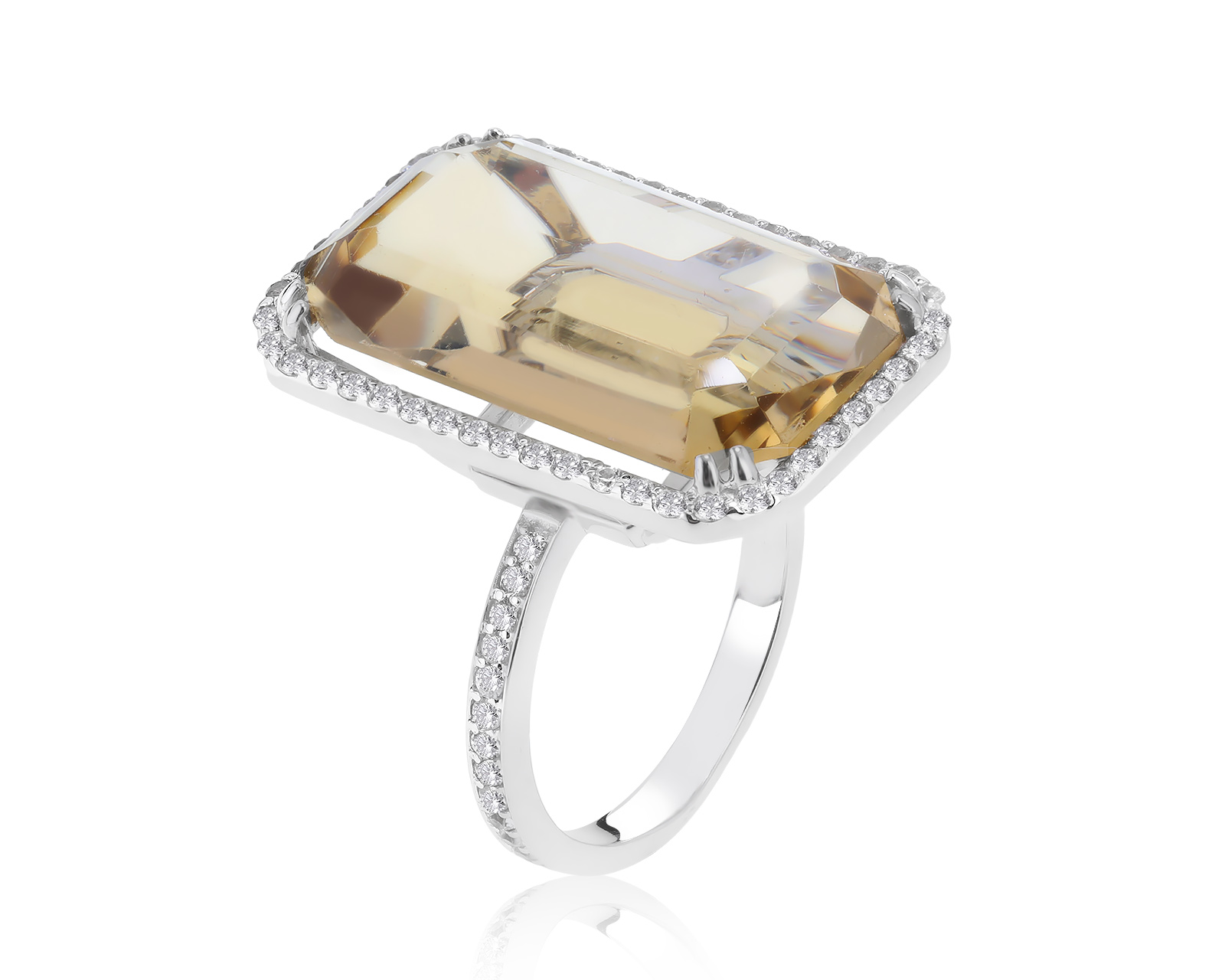 Потрясающее золотое кольцо с цитрином 13.91ct 310122/5