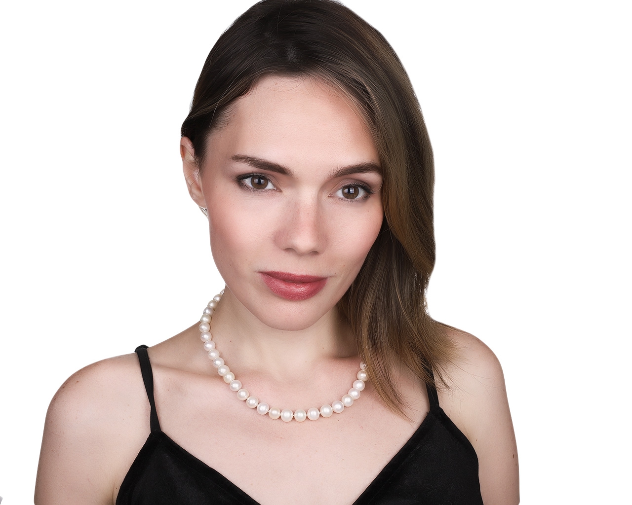 Завораживающее золотое ожерелье с жемчугом 8.80-10 мм