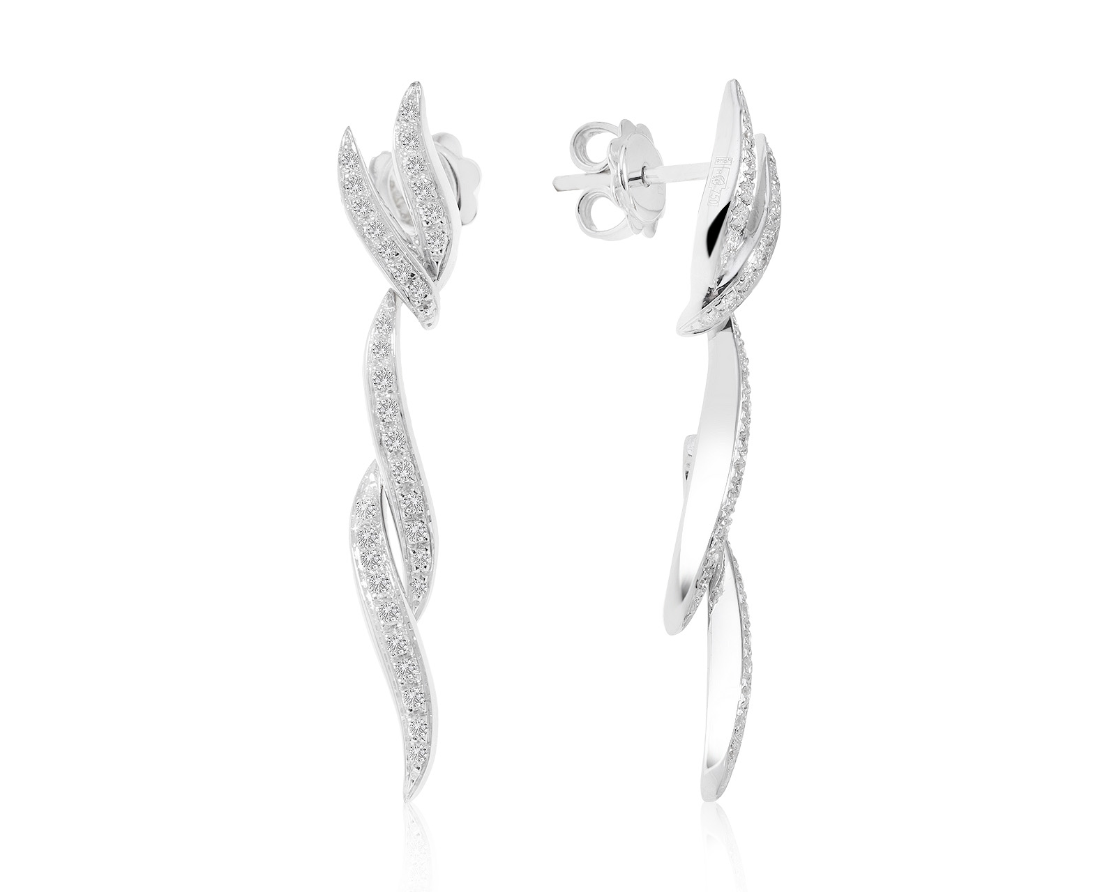 Оригинальные золотые серьги с бриллиантами 0.50ct Raima 091221/3