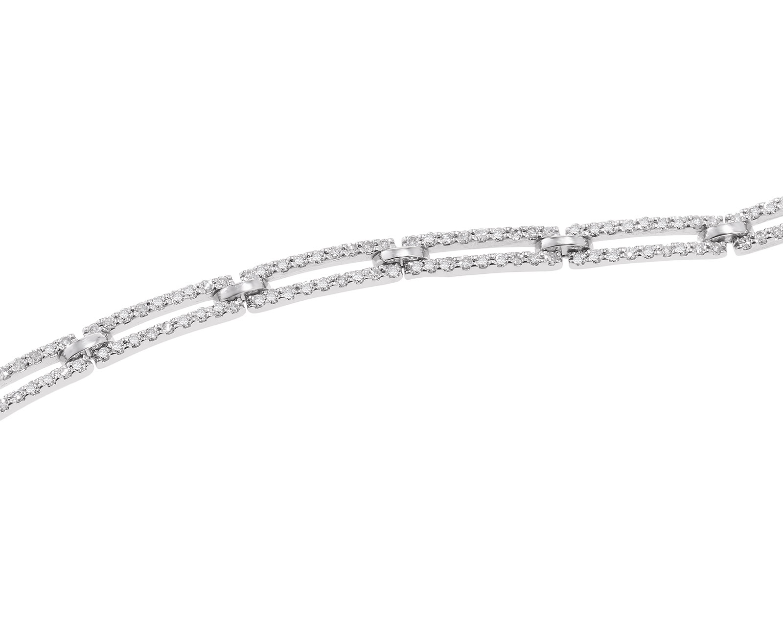 Золотой браслет с бриллиантами 0.88ct