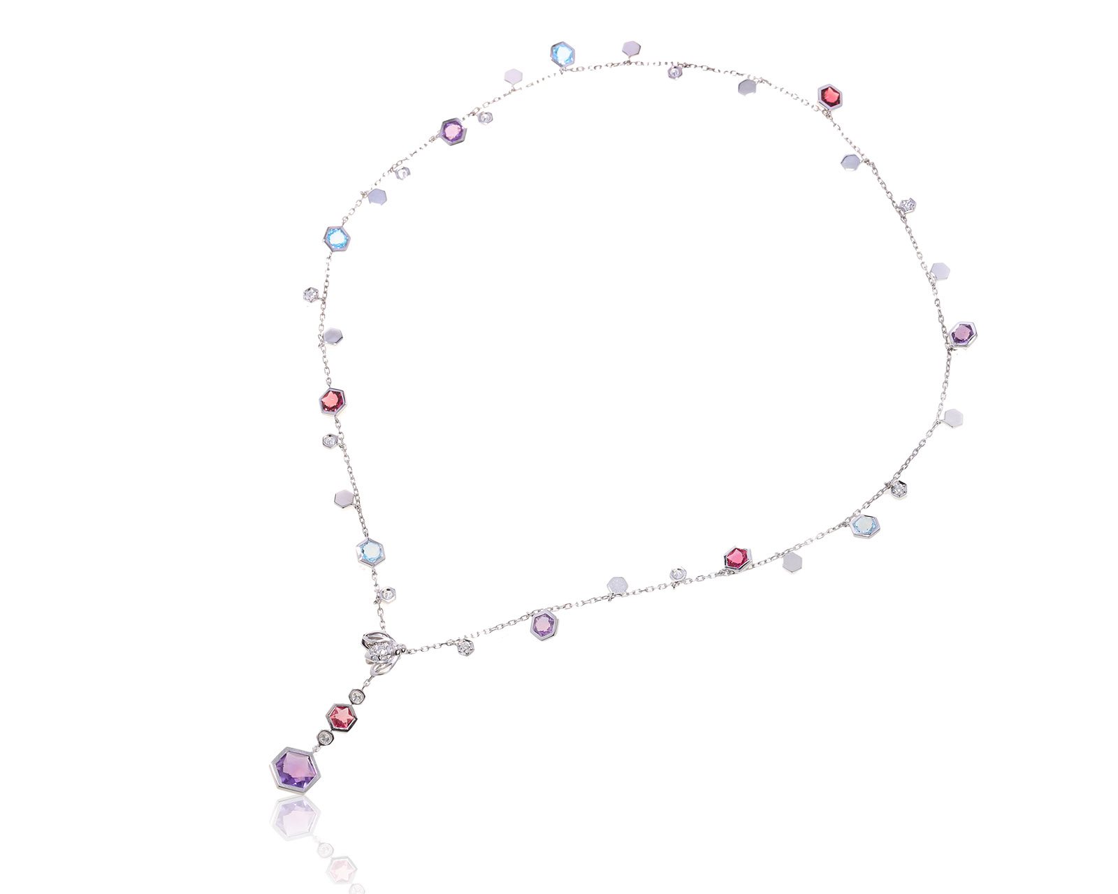 Оригинальное золотое колье с цветными камнями 10.12ct Piaget 080922/8