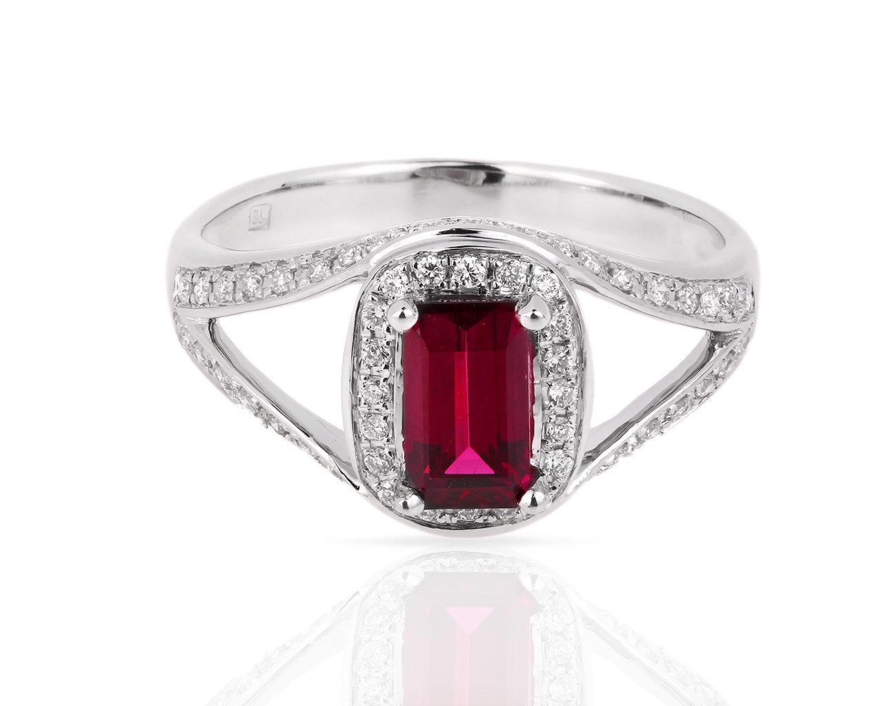 Золотое кольцо с турмалином и бриллиантами 0.25ct 080518/4