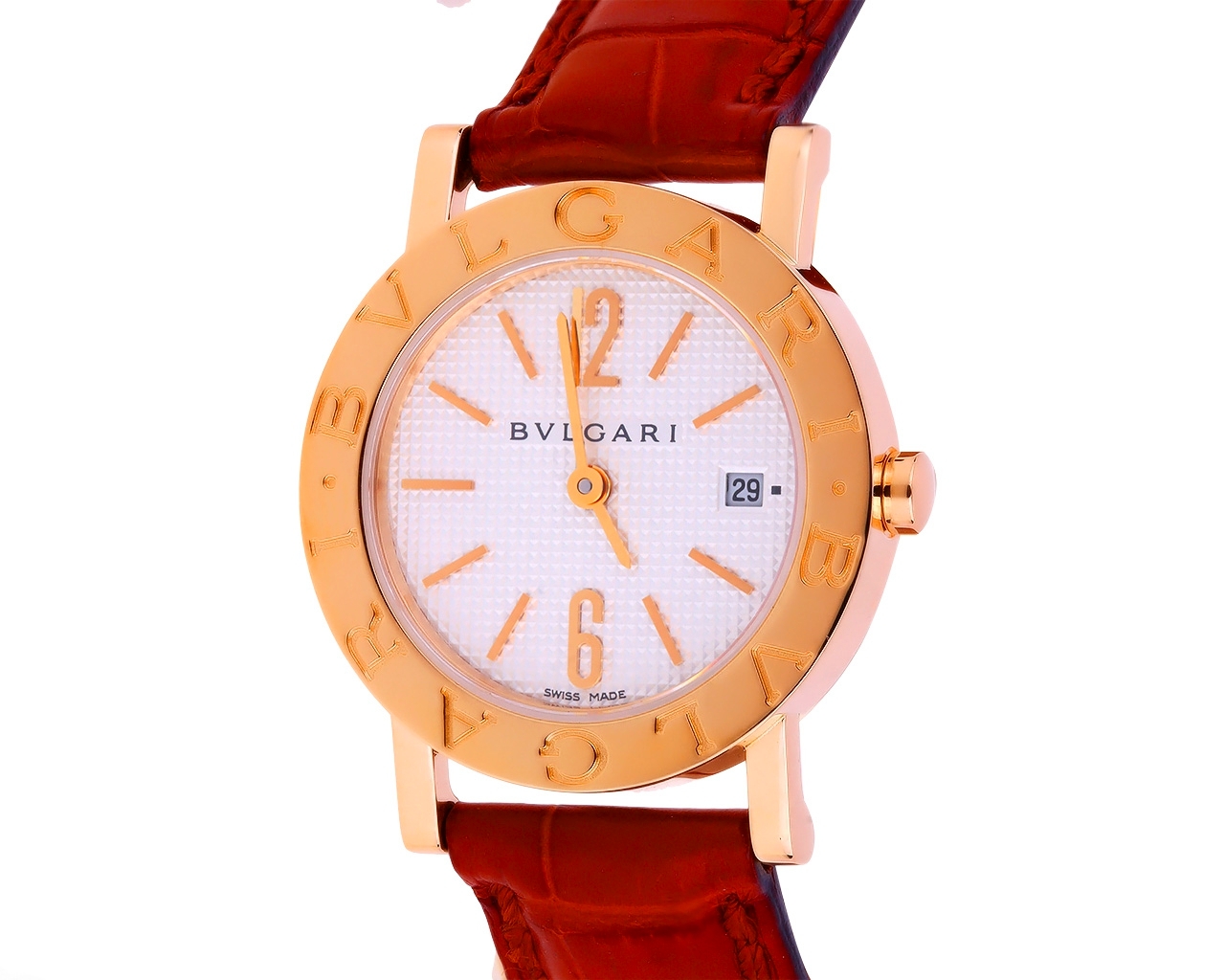 Оригинальные золотые часы Bvlgari