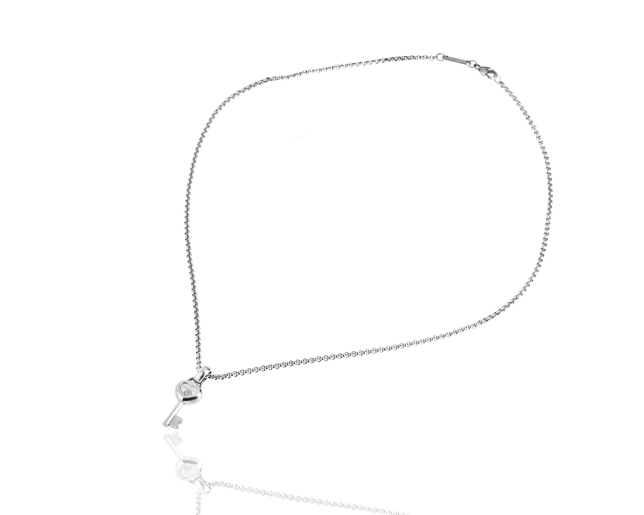 Золотая подвеска с бриллиантом 0.05ct Chopard Happy Diamonds Key