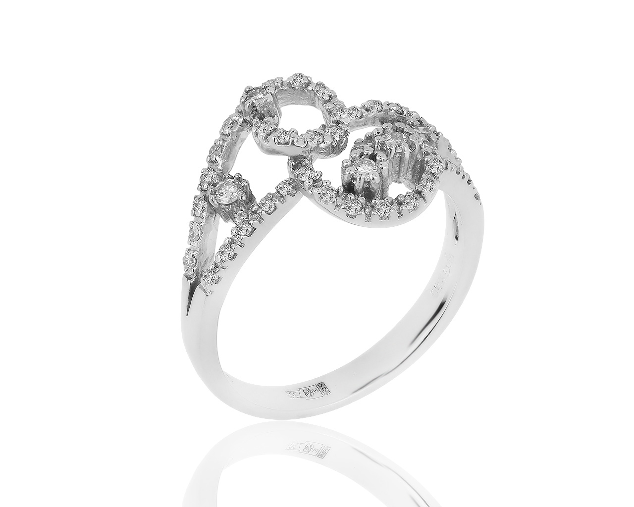 Оригинальное золотое кольцо с бриллиантами 0.37ct Felice 250719/6