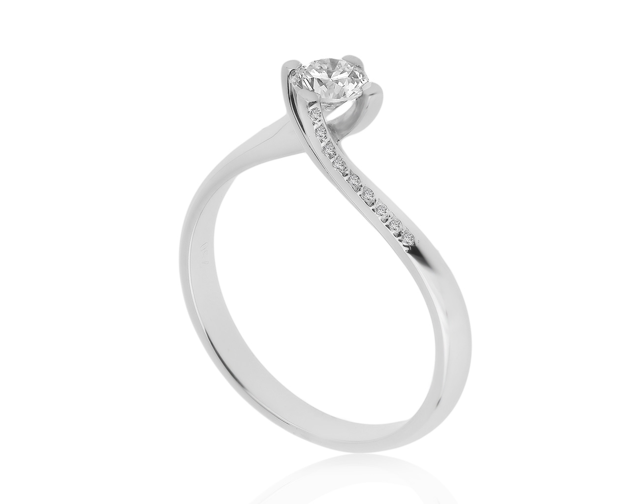 Прекрасное золотое кольцо с бриллиантами 0.40ct 070720/8
