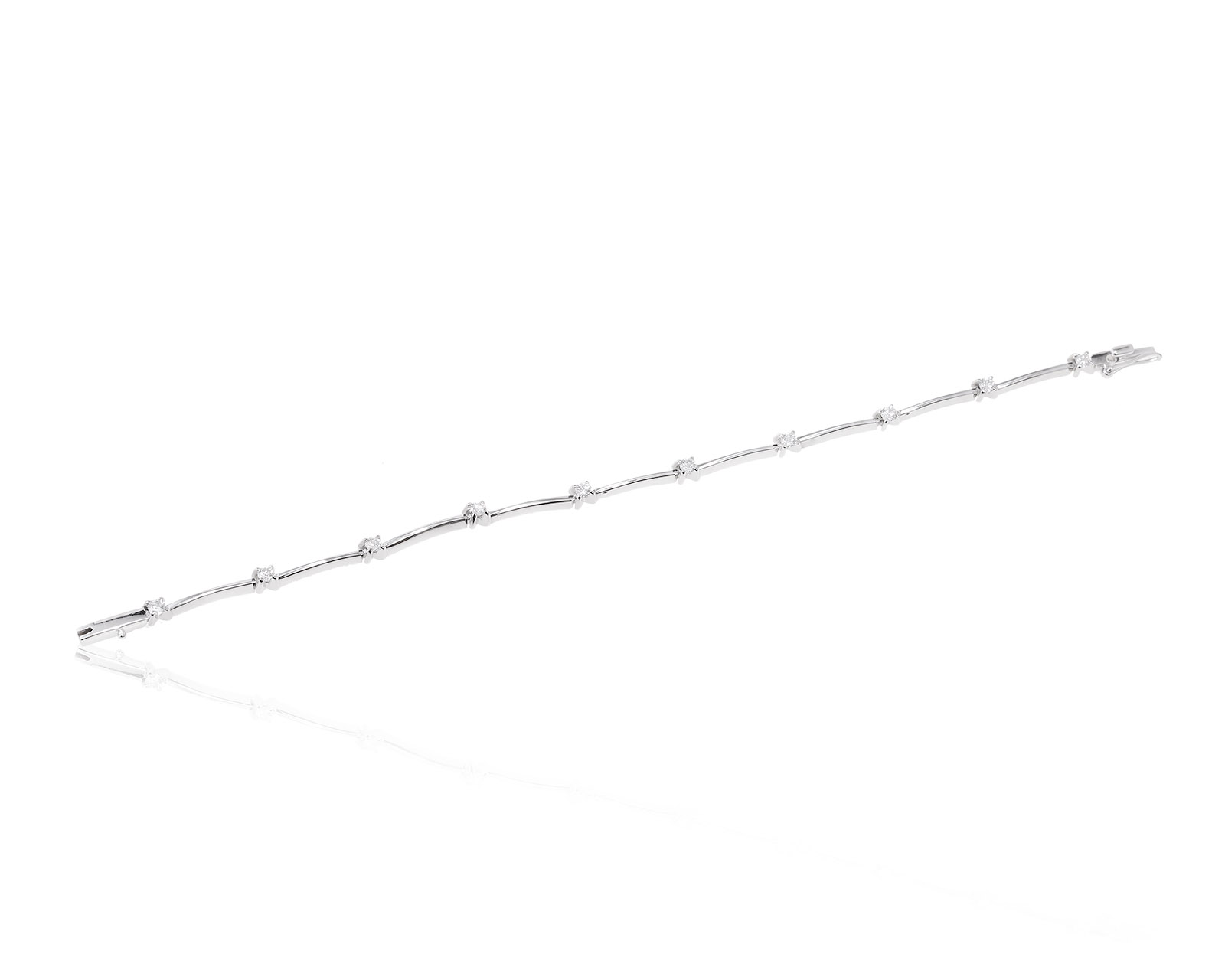 Престижный золотой браслет с бриллиантами 0.68ct 191022/1