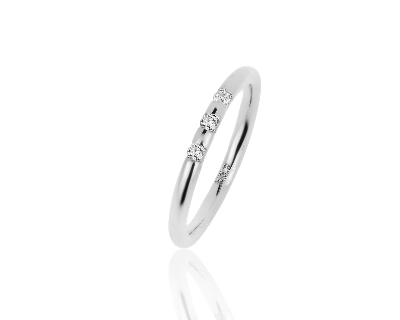 Лаконичное золотое кольцо с бриллиантами 0.10ct 040919/9 Лаконичное золотое кольцо с бриллиантами 0.10ct 040919/9
