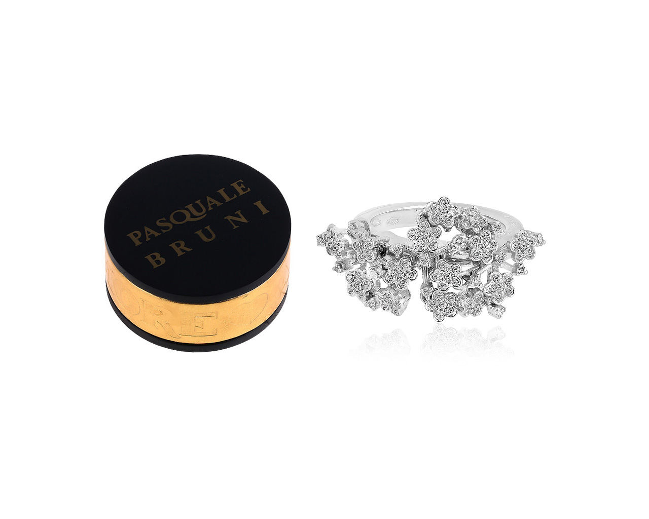 Золотое кольцо с бриллиантами 0.50ct Pasquale Bruni 
