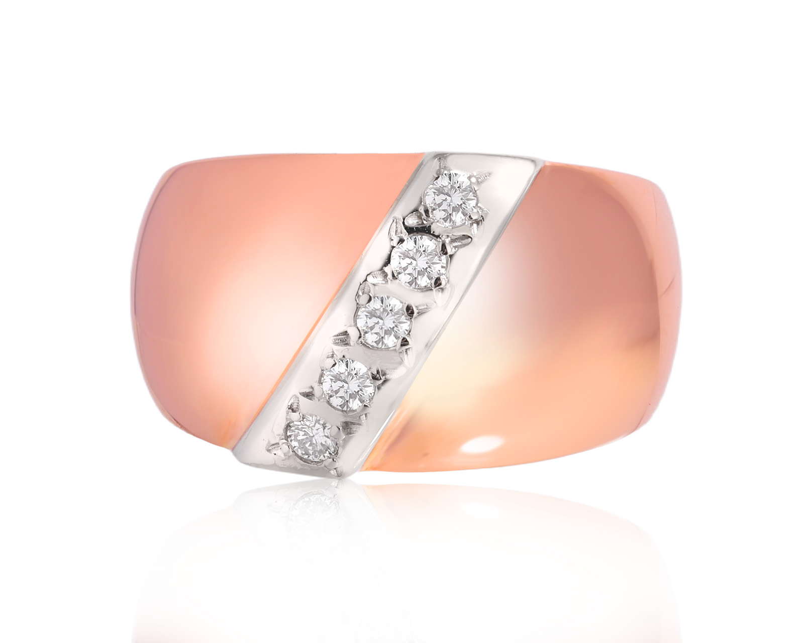 Золотое кольцо с бриллиантами 0.17ct 140225/13