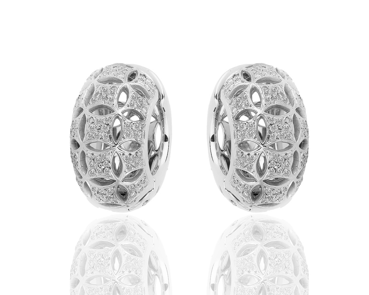 Оригинальные золотые серьги с бриллиантами 1.10ct Antonini 130219/7