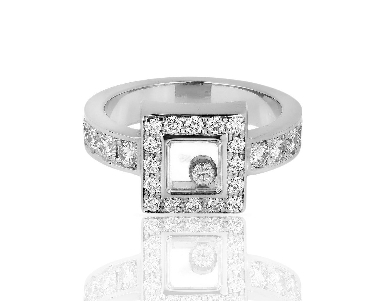Модное золотое кольцо с бриллиантами 0.86ct Chopard 130718/6