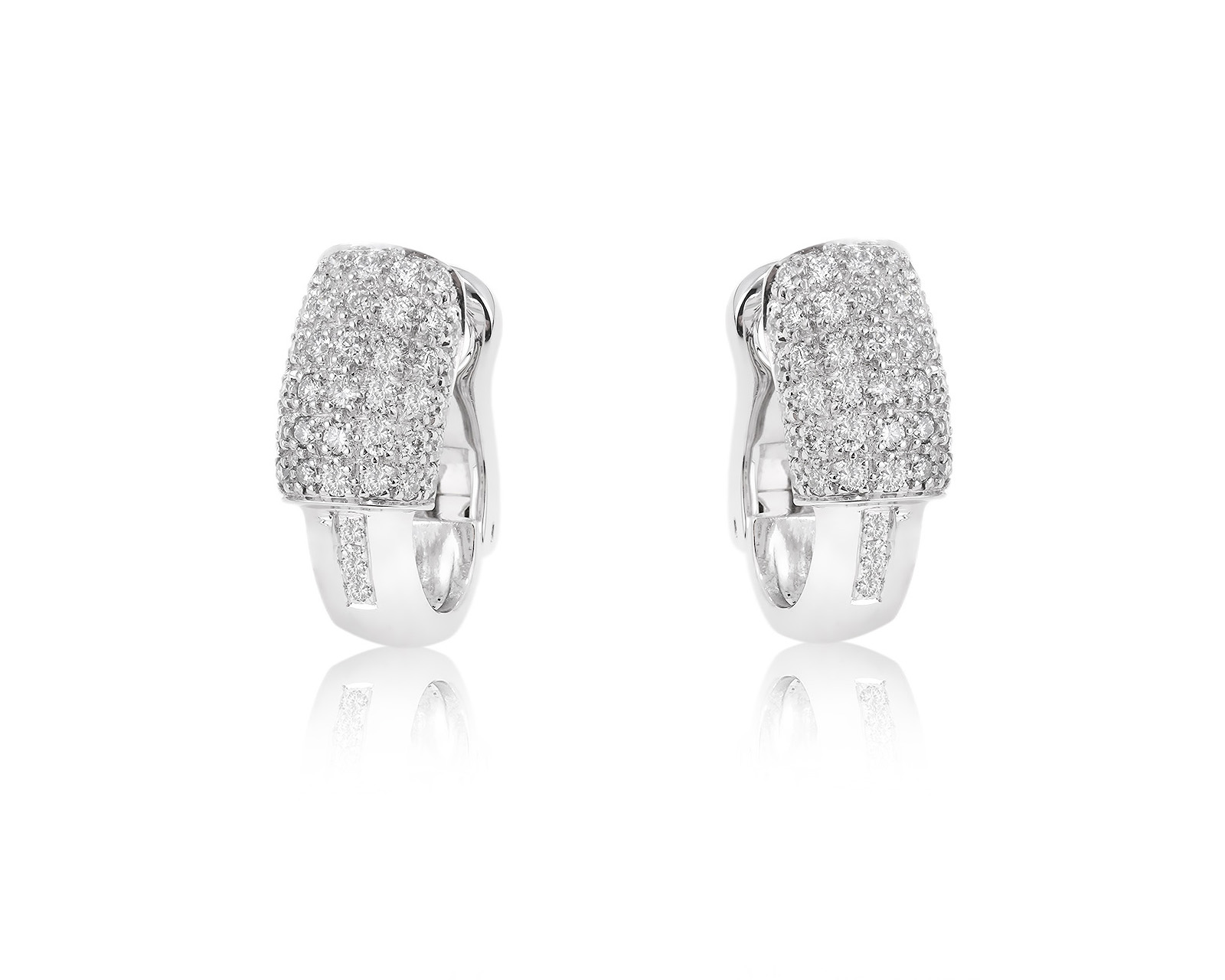 Оригинальные золотые серьги с бриллиантами 0.95ct 191123/6