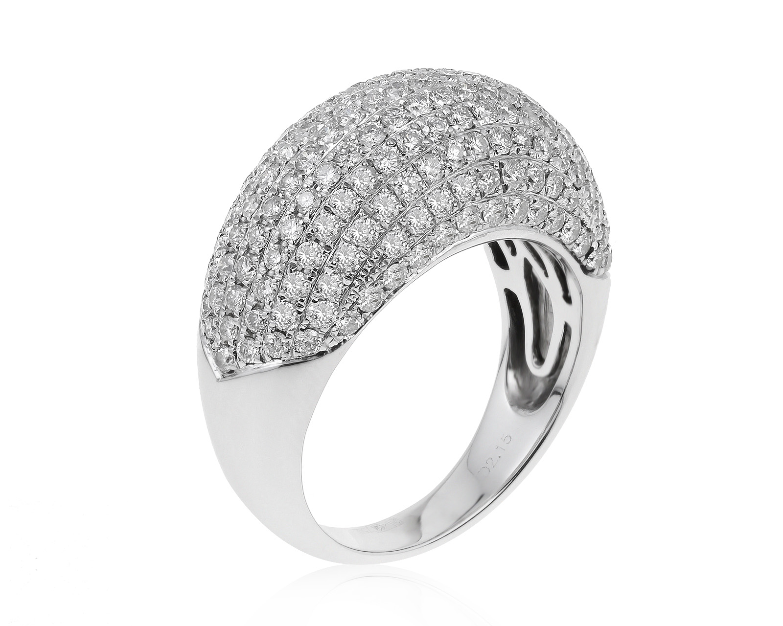 Изумительное золотое кольцо с бриллиантами 2.15ct 150621/1