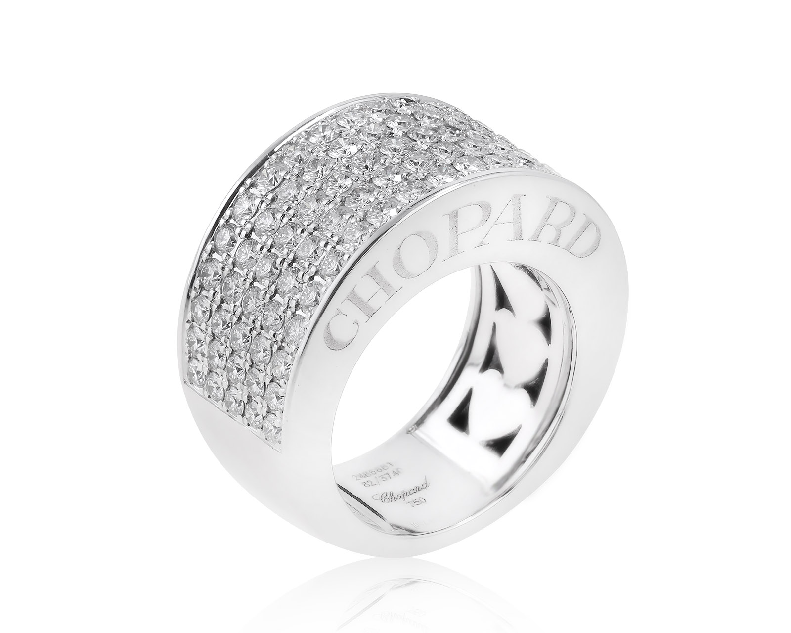 Оригинальное золотое кольцо Chopard 050322/2