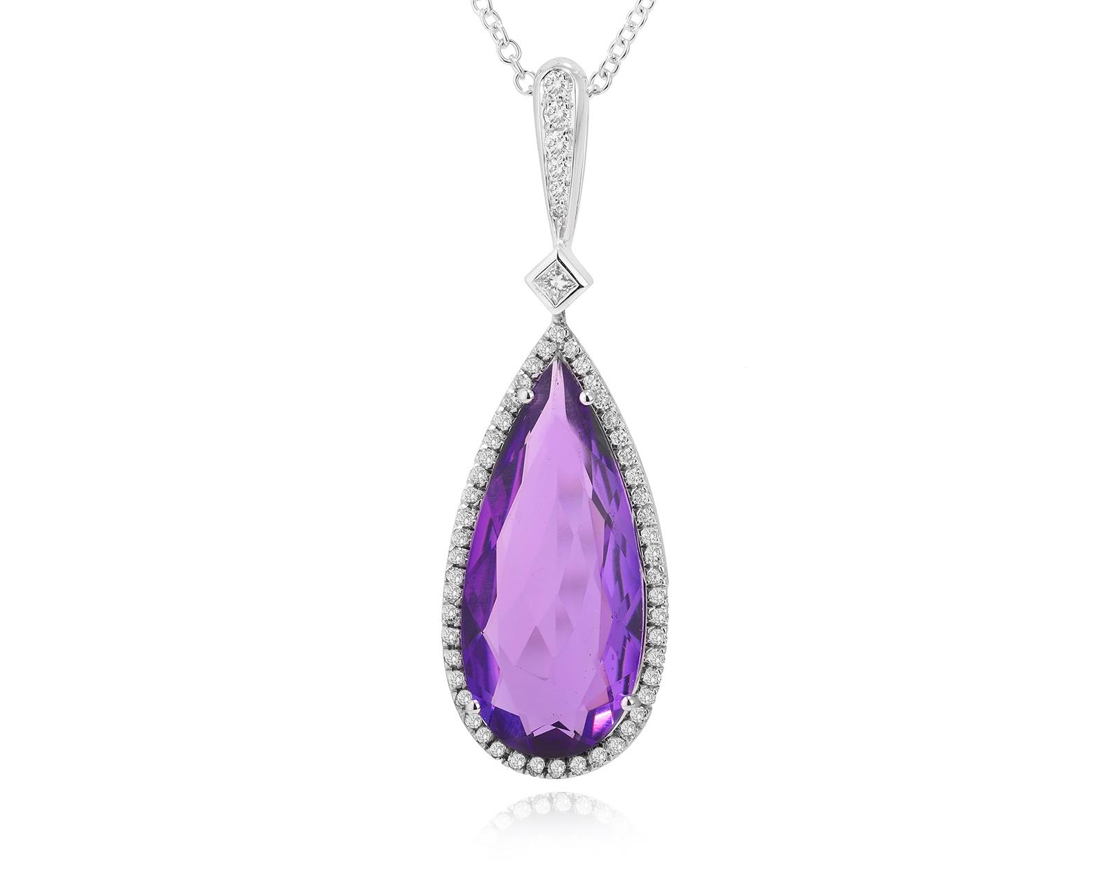 Оригинальный золотой кулон с аметистом 10.80ct Gianni Lazzaro 210225/6 Оригинальный золотой кулон с аметистом 10.80ct Gianni Lazzaro 210225/6