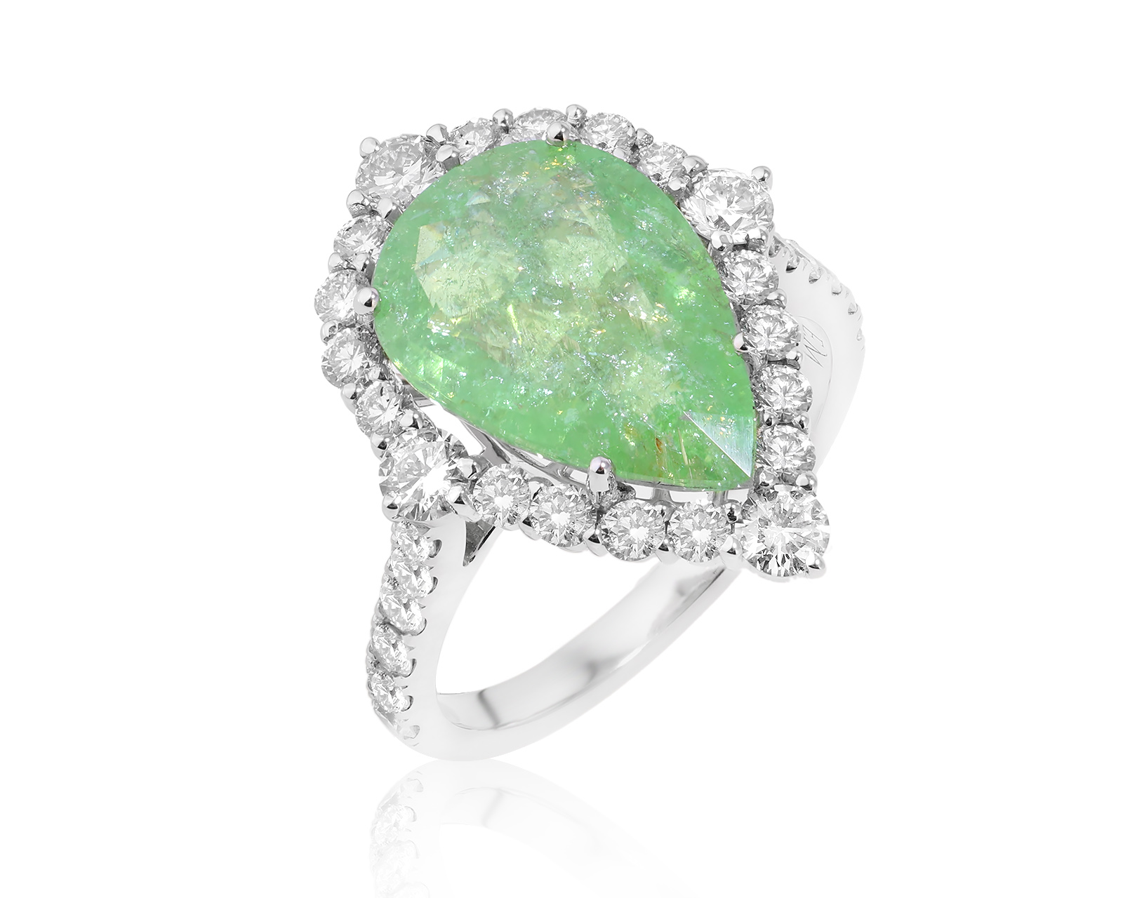 Золотое кольцо с турмалинами параиба 5.56ct Evgeny Matveev 281124/Б76