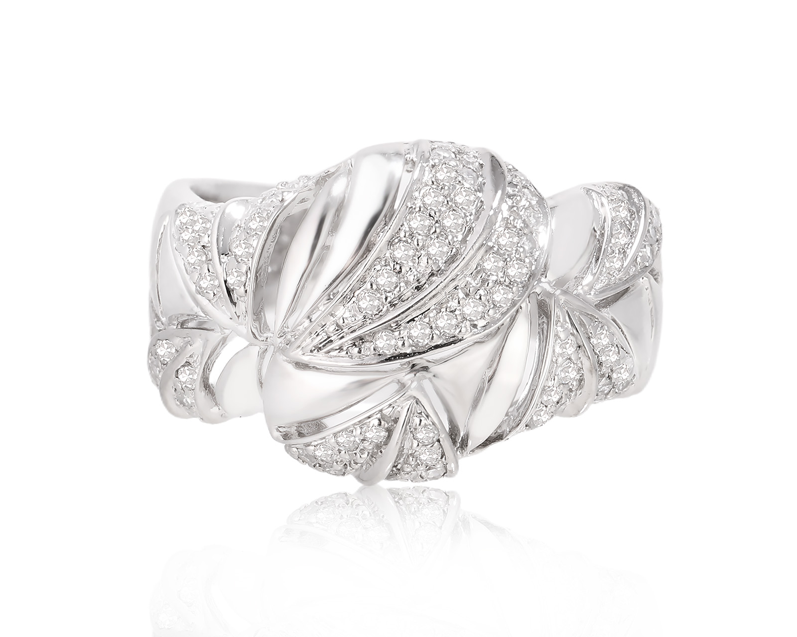 Золотое кольцо с бриллиантами 0.40ct 040425/4