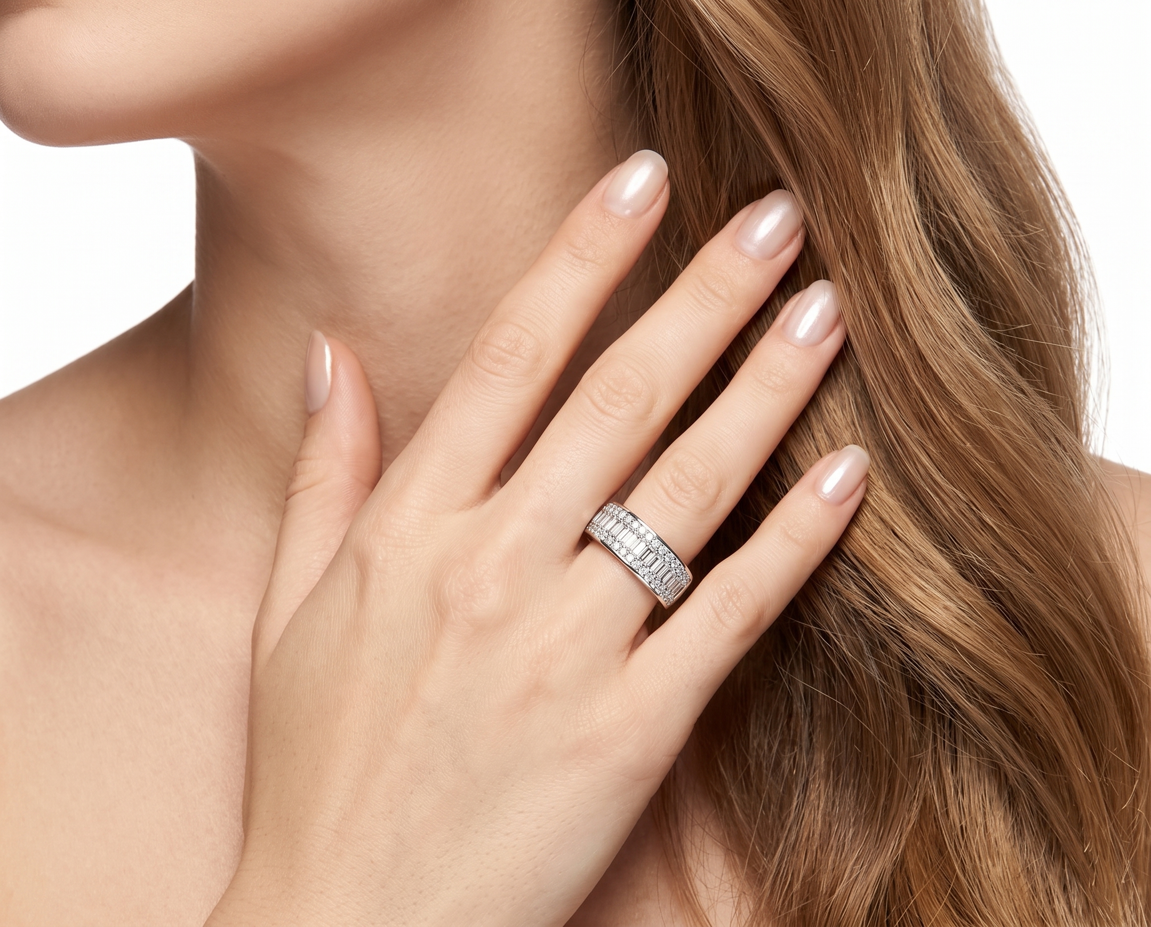 Золотое кольцо с бриллиантами 1.11ct