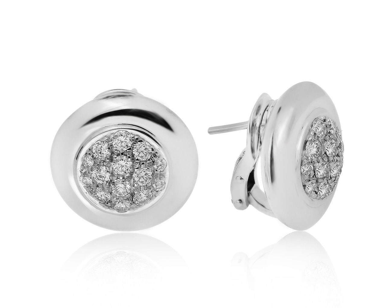 Оригинальные золотые серьги с бриллиантами 1.16ct Tamara Comolli