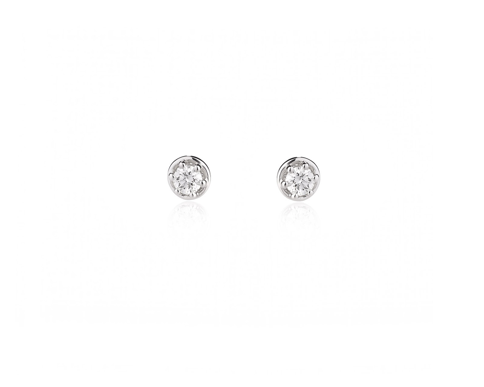 Оригинальные золотые серьги с бриллиантами 0.26ct Damiani Minou