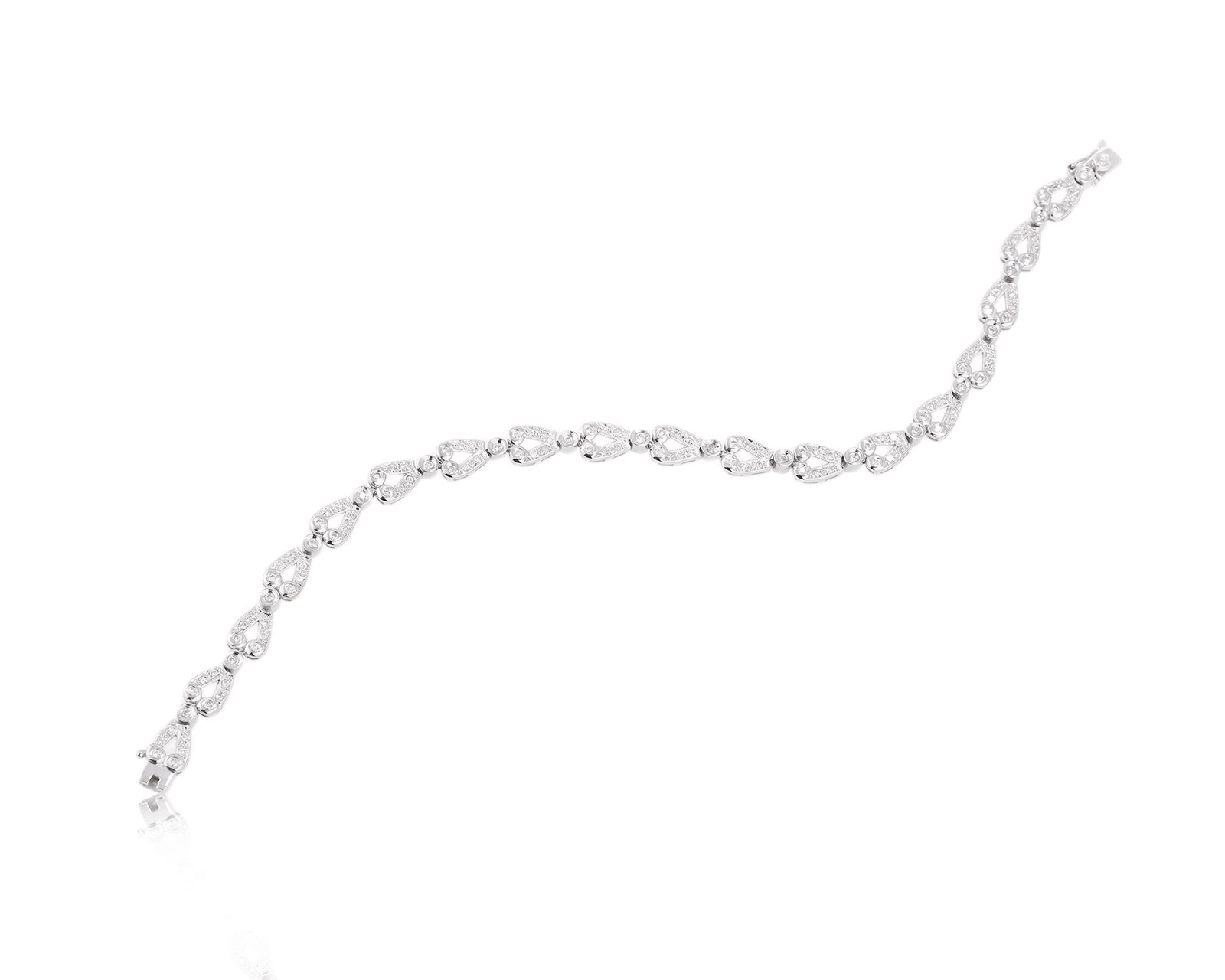 Золотой браслет с бриллиантами 0.85ct 181123/4