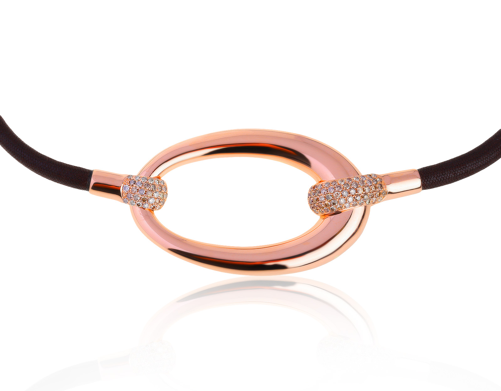 Оригинальное золотое колье с бриллиантами 1.32ct Alessandro Palwer 280521/17