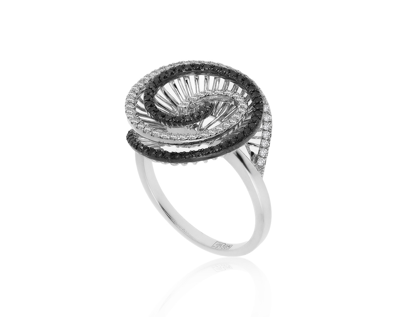 Прекрасное золотое кольцо с бриллиантами 0.59ct 250120/13