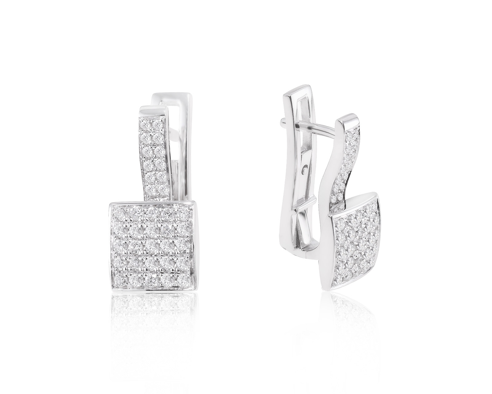 Золотые серьги с бриллиантами 0.83ct 280124/3