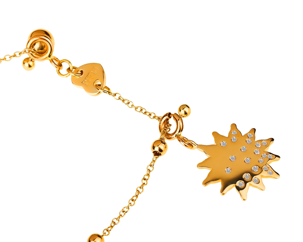 Оригинальный золотой браслет с бриллиантами 0.20ct Pasquale Bruni