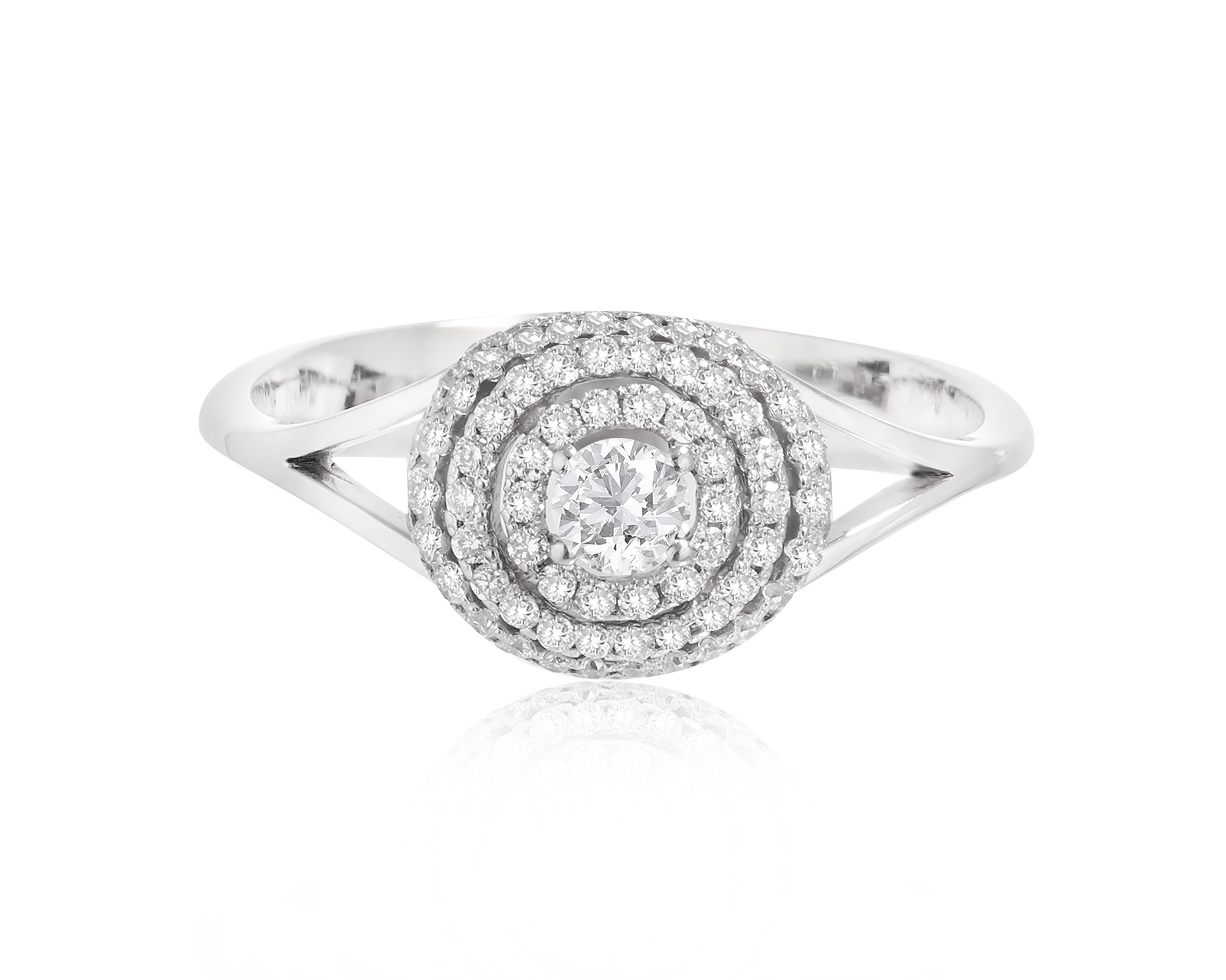 Золотое кольцо с бриллиантами 0.38ct 021124/8