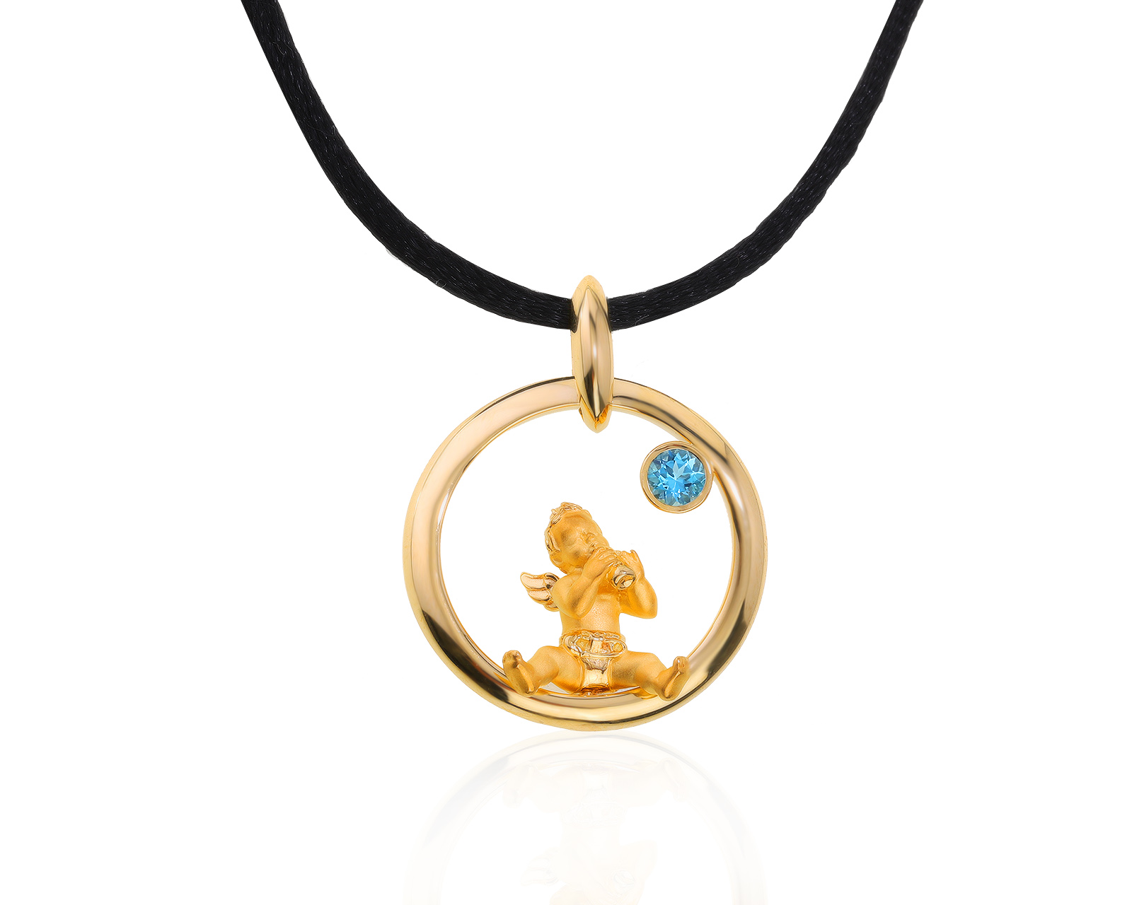 Оригинальный золотой кулон Carrera y Carrera Angelitos 171221/2