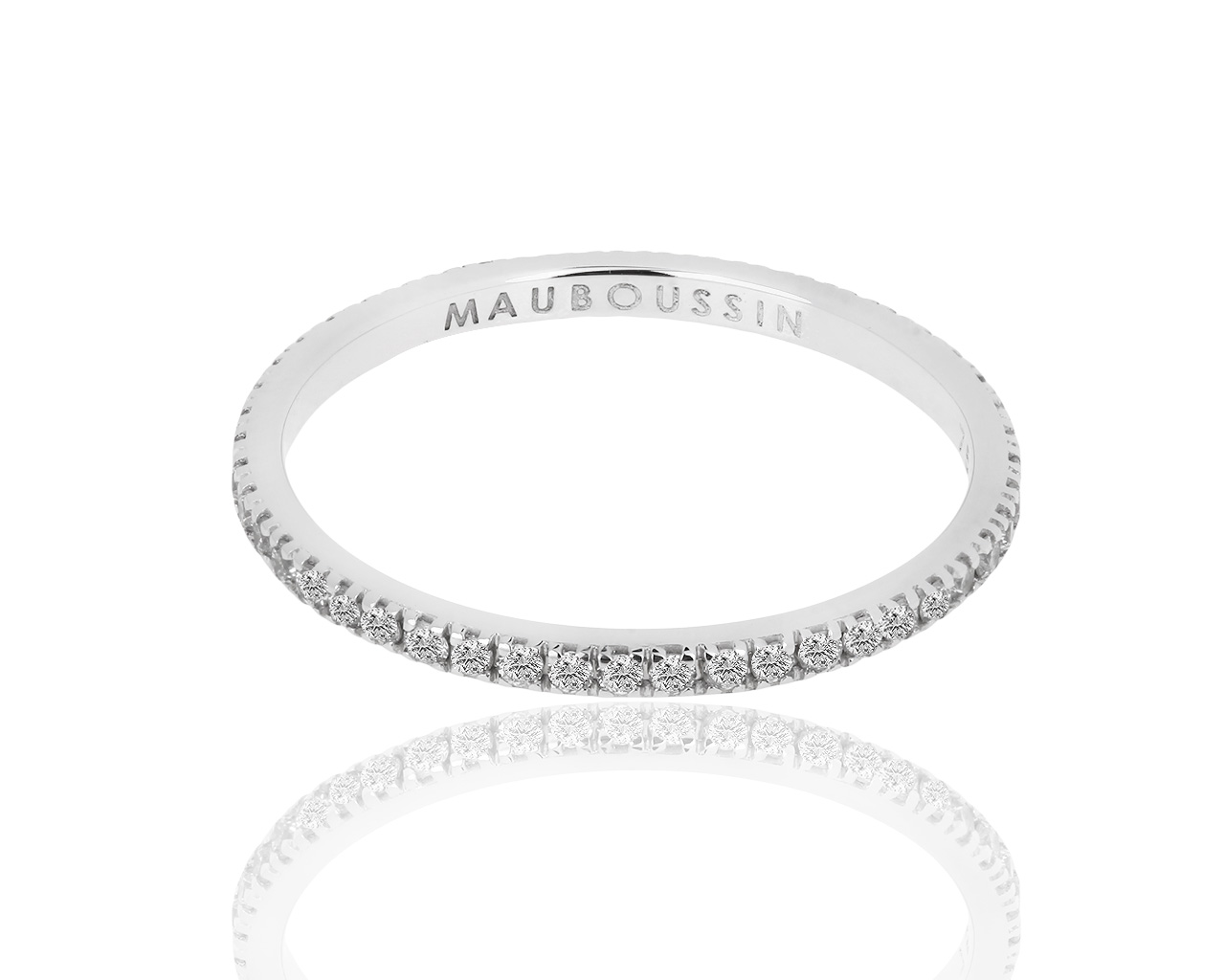 Золотое кольцо-дорожка с бриллиантами 0.25ct Mauboussin 190119/1