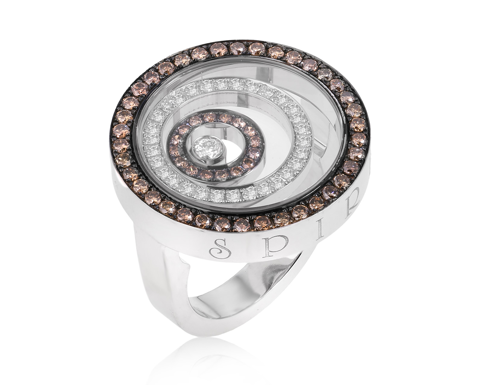 Оригинальное золотое кольцо Chopard Happy Spirit 270525/8 Оригинальное золотое кольцо Chopard Happy Spirit 270525/8