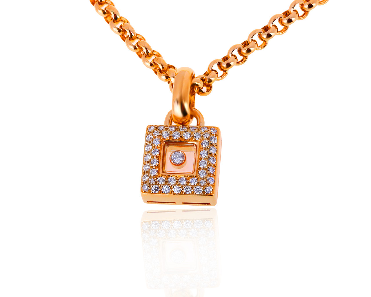 Оригинальный золотой кулон с бриллиантами 0.40ct Chopard 251219/6