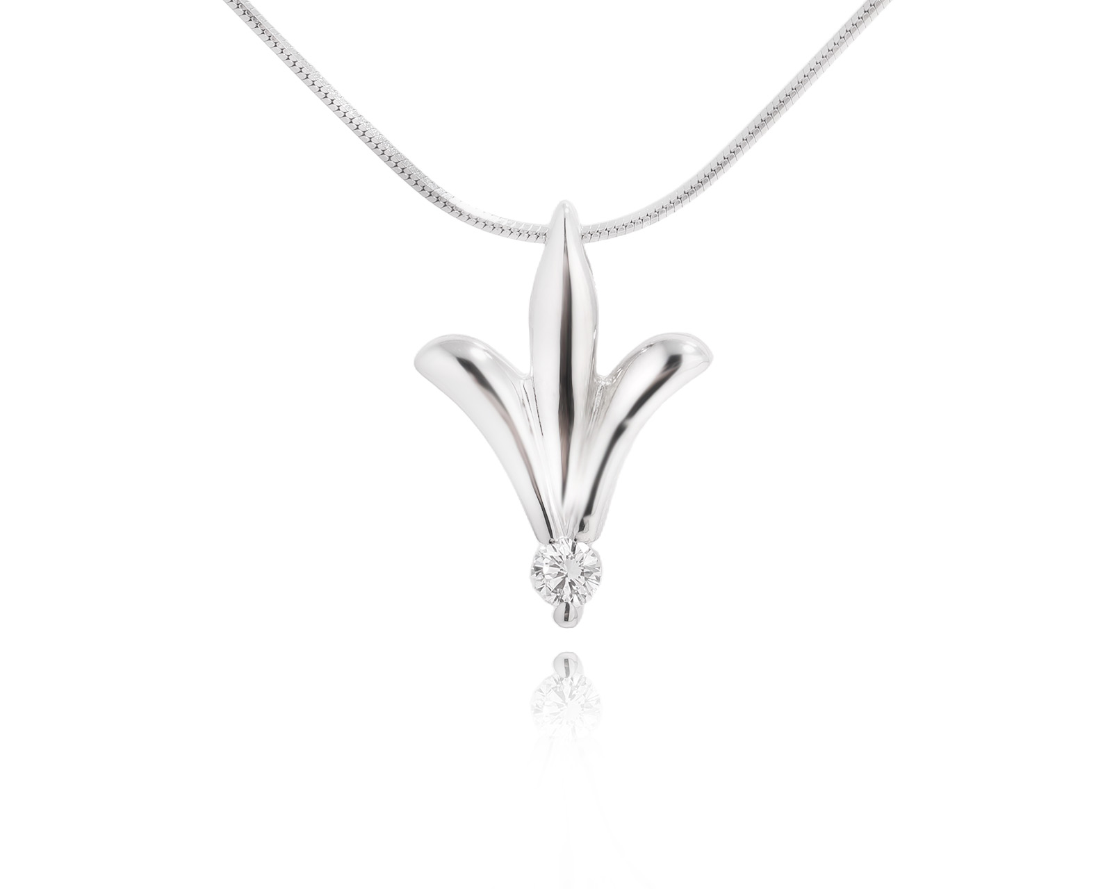 Золотой кулон с бриллиантом 0.11ct 990205/1-1