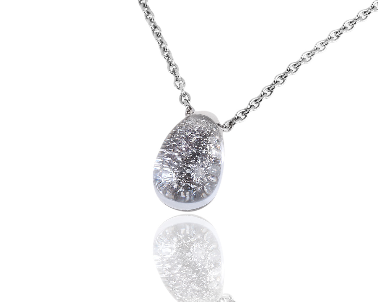 Золотой кулон с бриллиантами в хрустале Cartier 030218/2