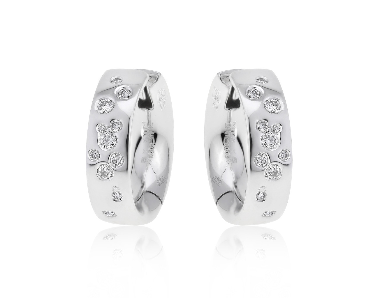 Оригинальные золотые серьги с бриллиантами 0.28ct Wempe 271220/10