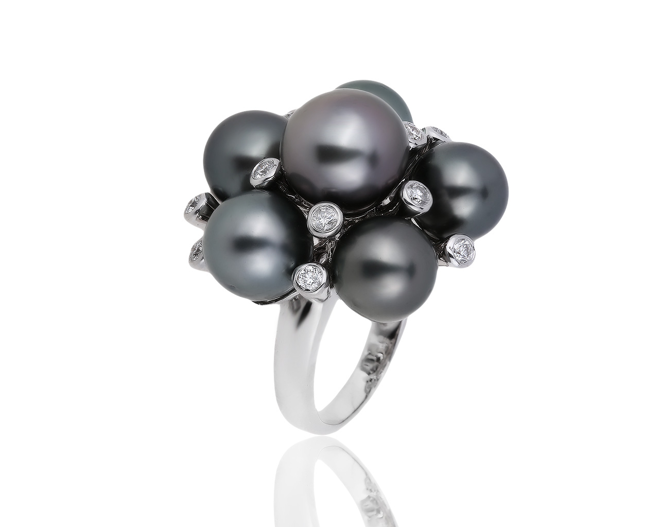 Женственное золотое кольцо с бриллиантами 0.45ct 120719/2