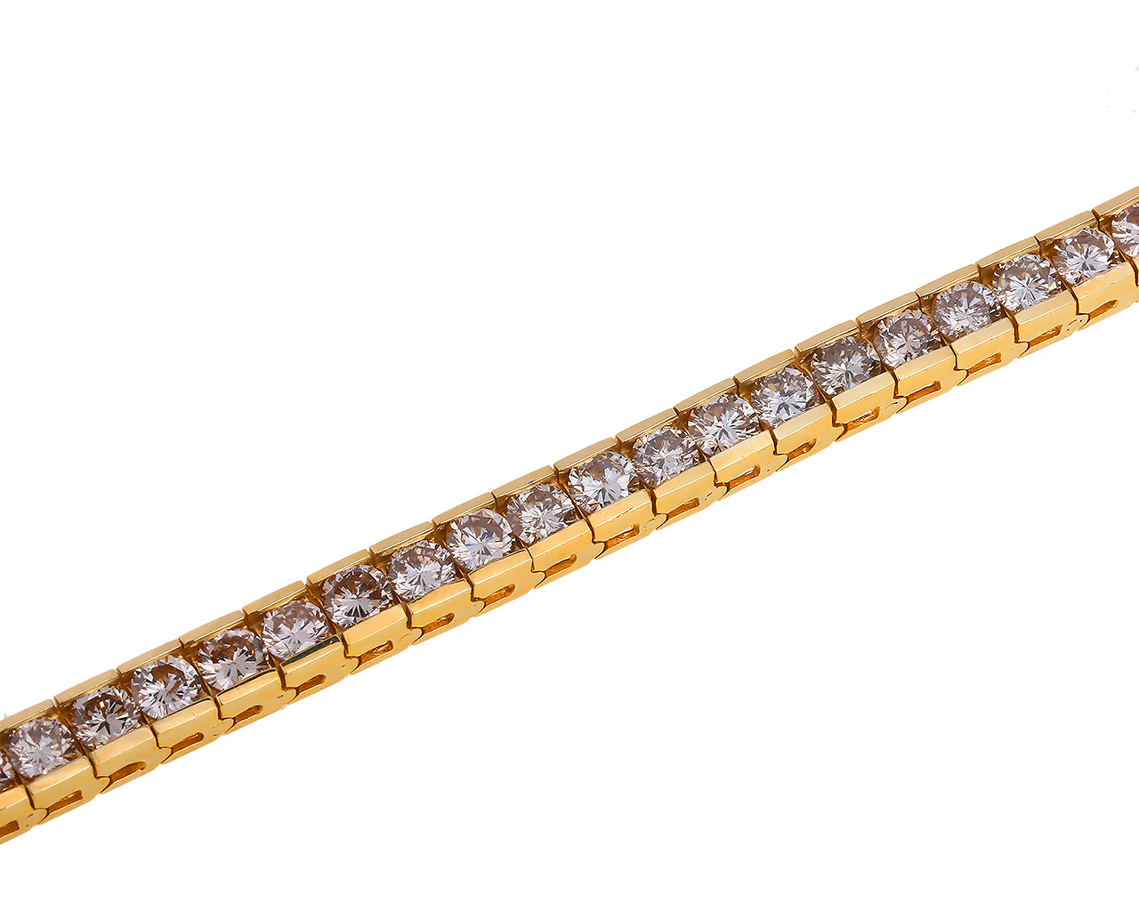 Теннисный золотой браслет с бриллиантами 9.00ct 241118/15