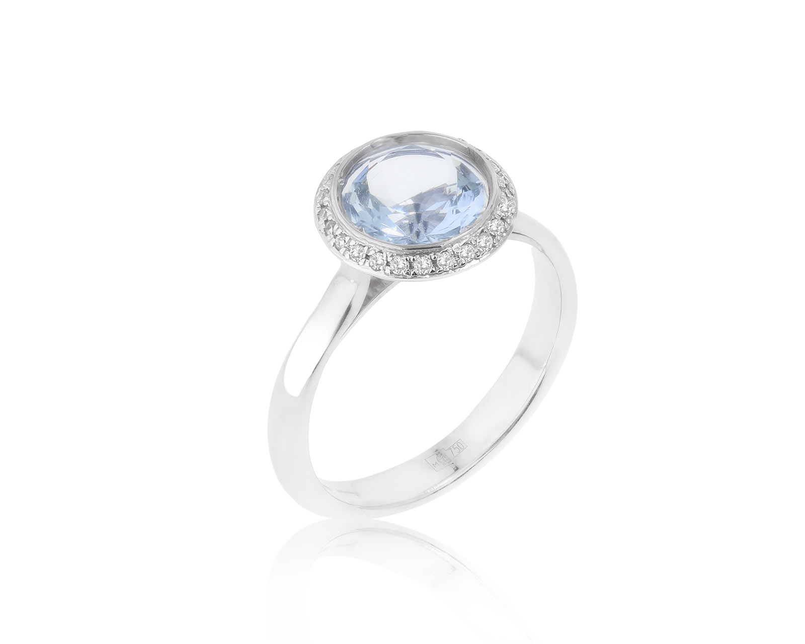 Оригинальное золотое кольцо с аквамарином 1.48ct Chimento 140822/2