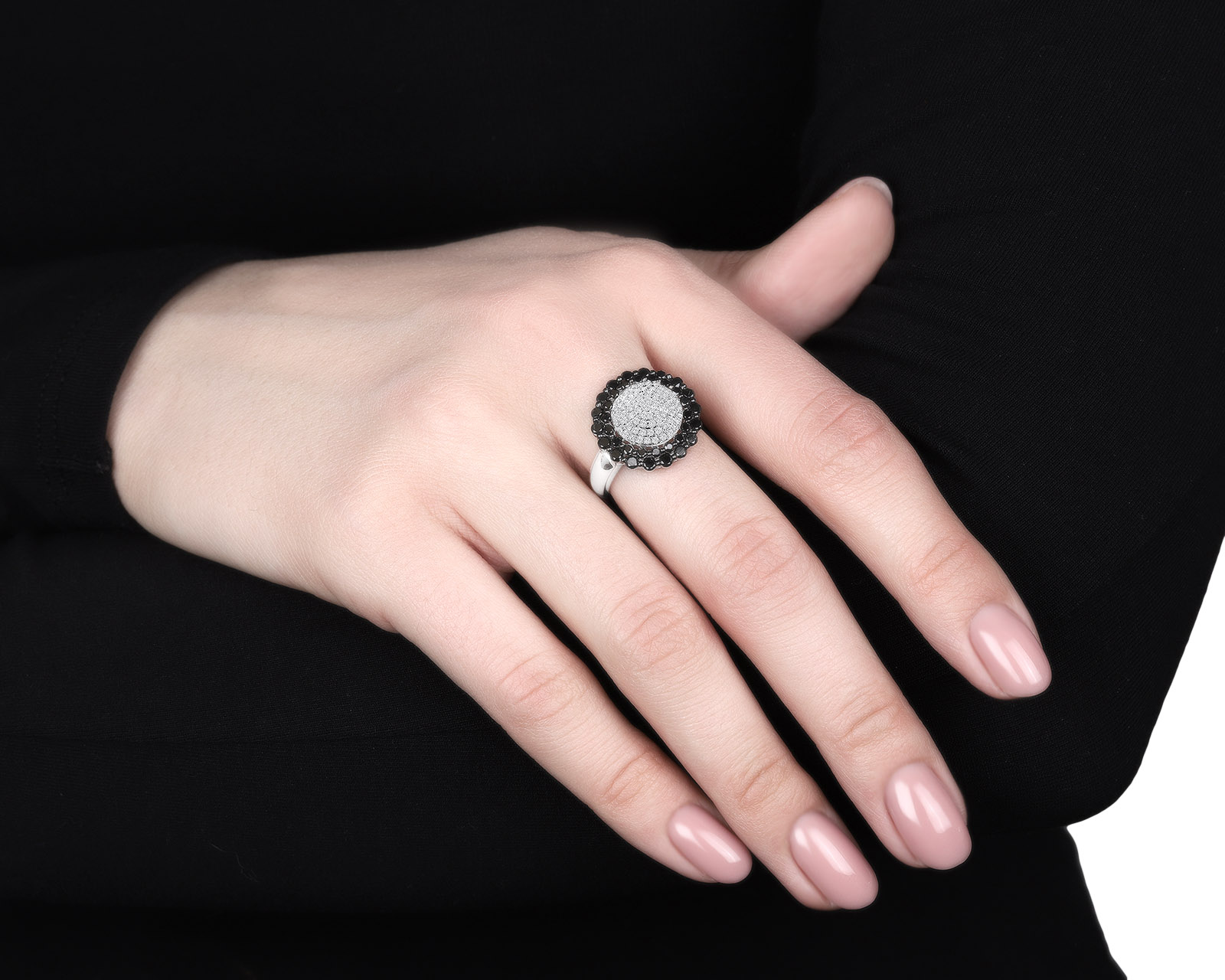 Потрясающее золотое кольцо с бриллиантами 1.34ct