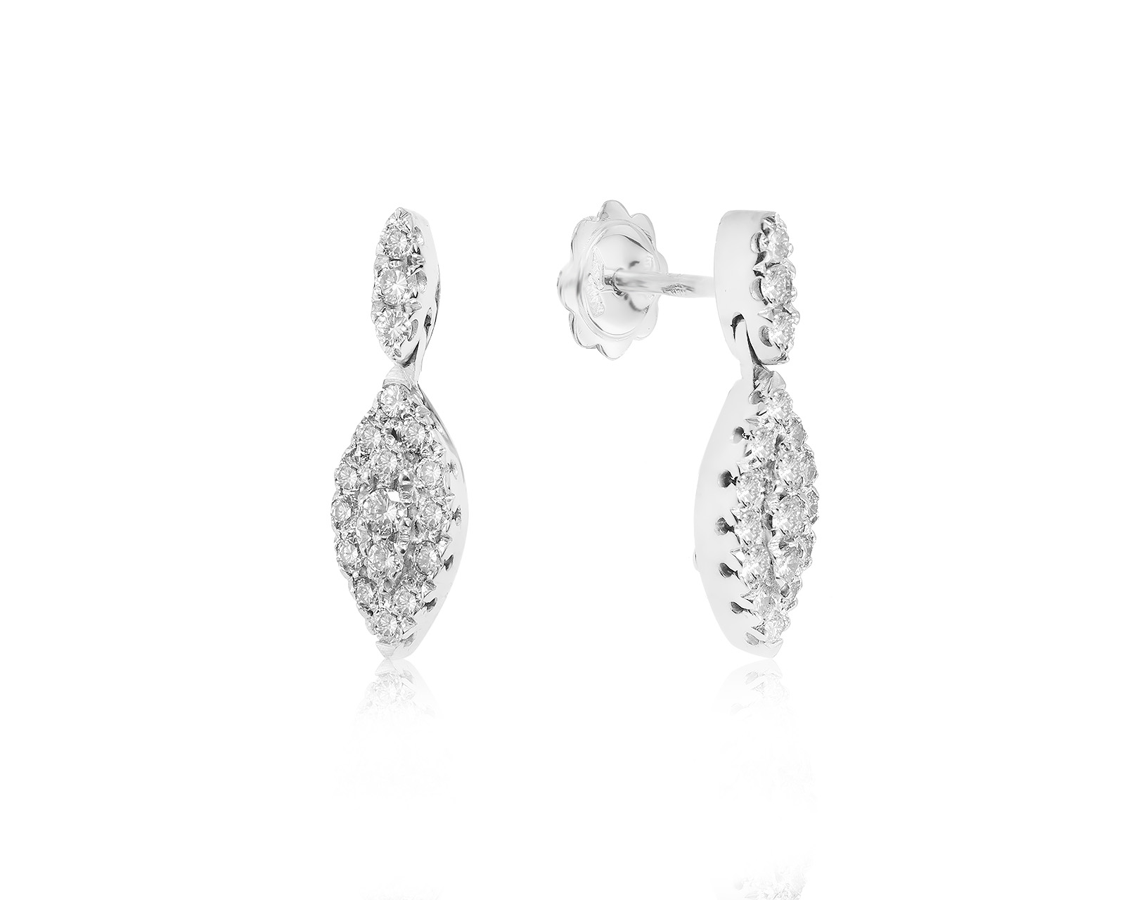 Оригинальные золотые серьги с бриллиантами 0.50ct Raima 090224/3