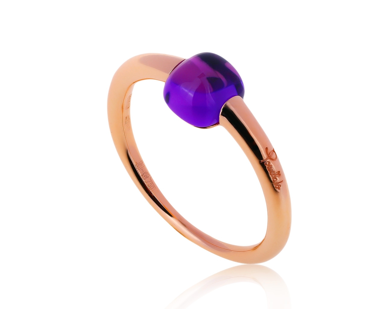 Оригинальное золотое кольцо с аметистом 1.10ct Pomellato 180620/1
