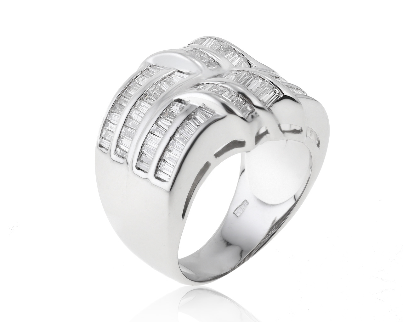 Прекрасное золотое кольцо с бриллиантами 1.45ct 300321/2