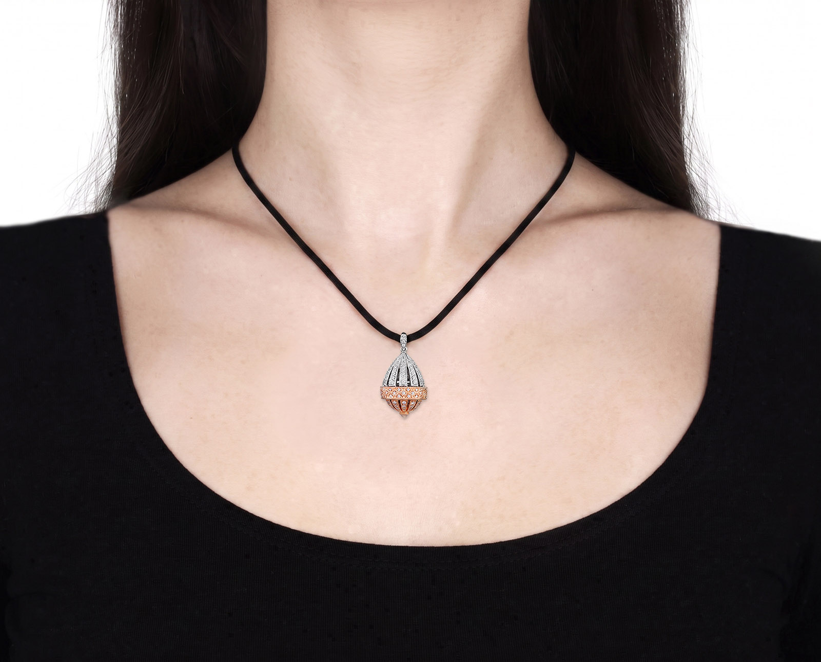 Золотой кулон с бриллиантами 0.51ct