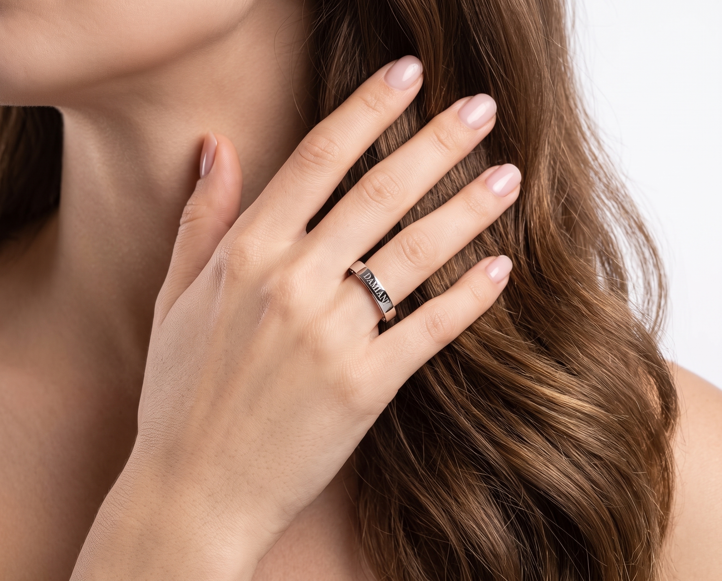 Оригинальное золотое кольцо с бриллиантами 0.09ct Damiani D.Side