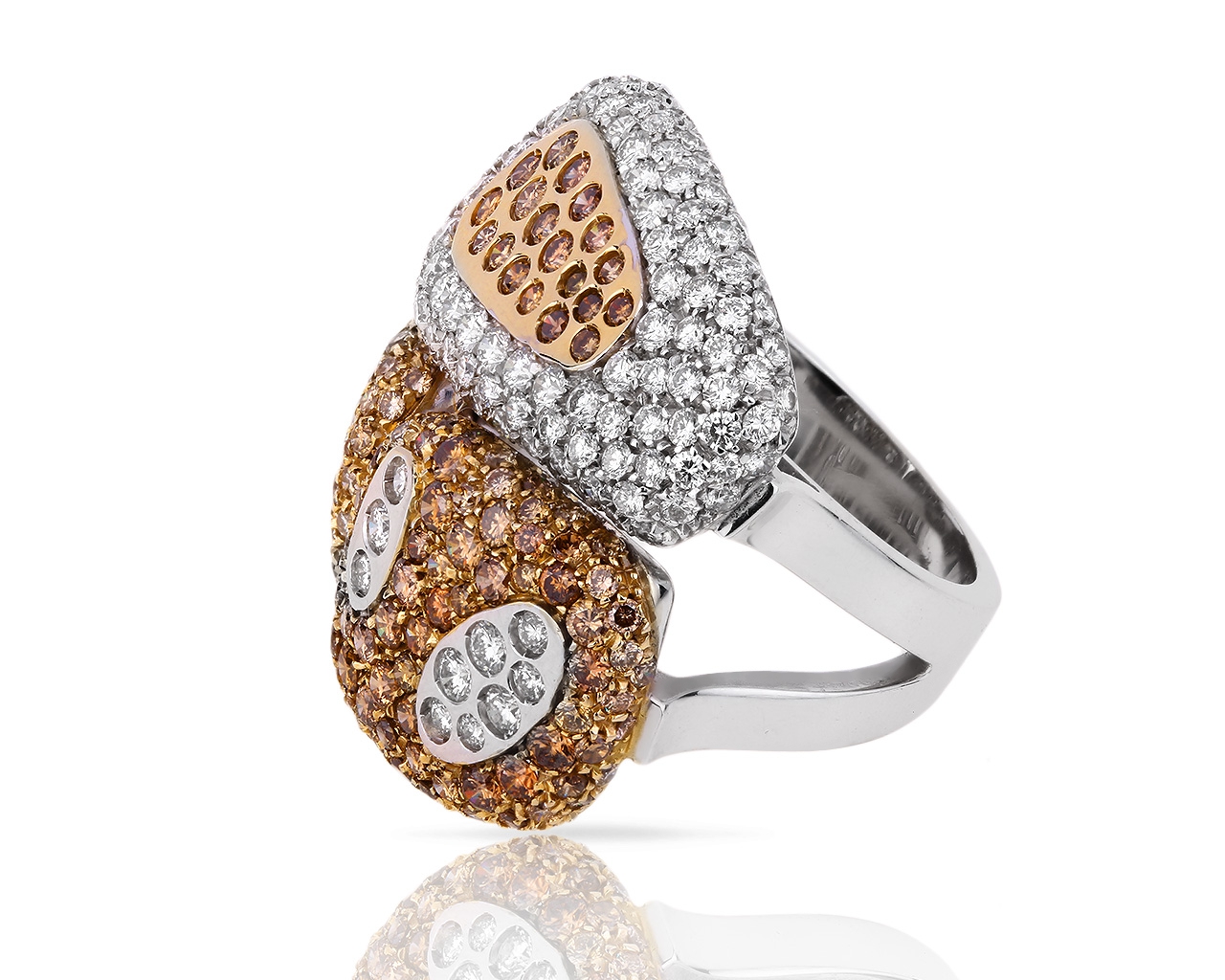 Золотое кольцо с бриллиантами 4.07ct Luca Carati